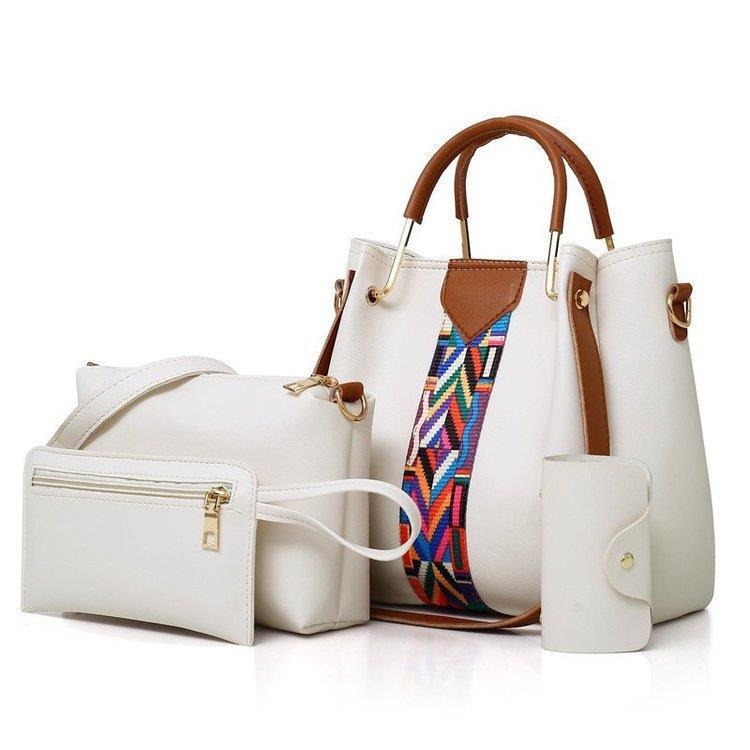New Fashion Four Piece Set Mother Bag Handheld One Shoulder Crossbody Bag Water Bucket Bag-AURA REGALIA 
