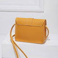 Fashion Small Crossbody Bags for Women Mini PU Leather Shoulder Messenger Bag for Girl Yellow Bolsas Ladies Phone Purse-AURA REGALIA 