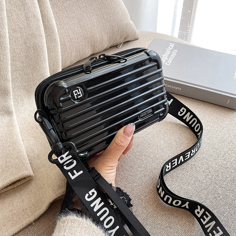 PC hard shell toiletry bag 7-inch shoulder crossbody bag hand storage bag suitcase small bag-AURA REGALIA 