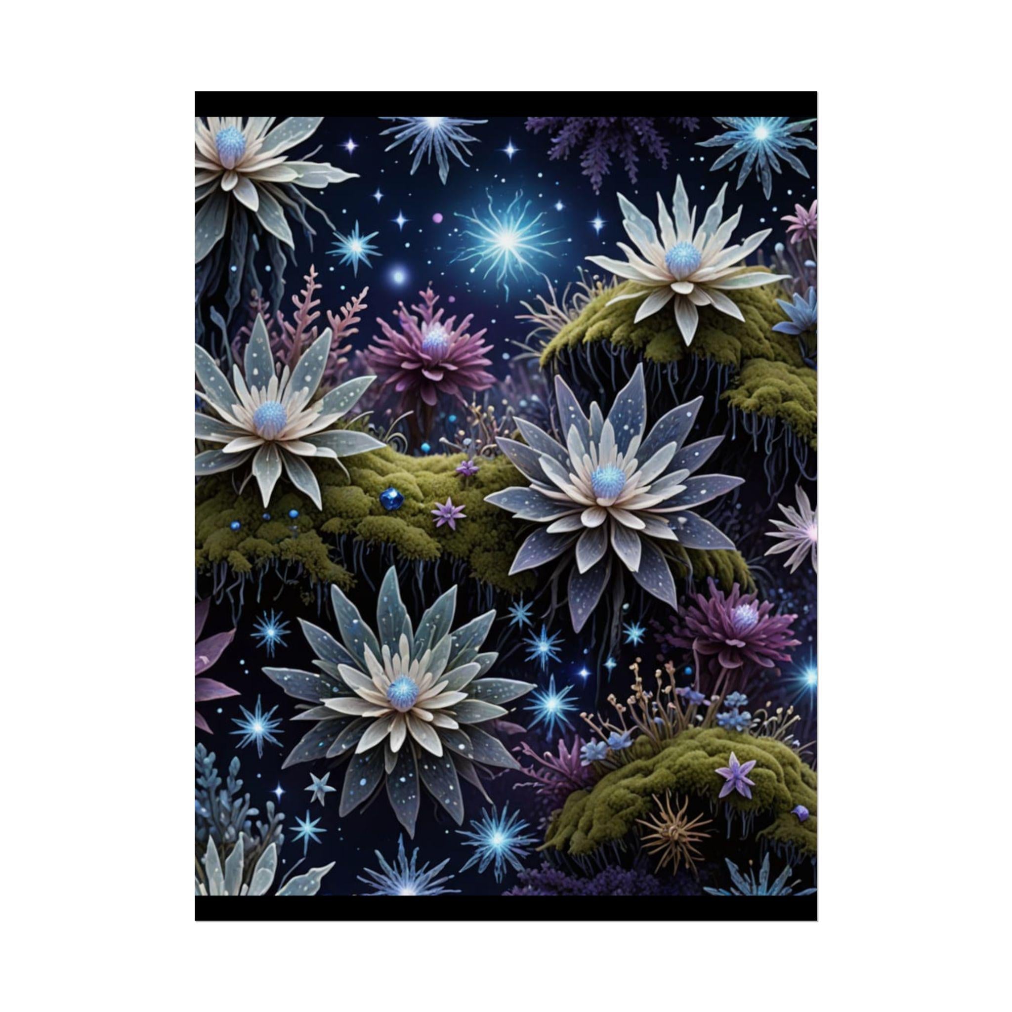Floral Dreamscape Poster: Fine Art Print