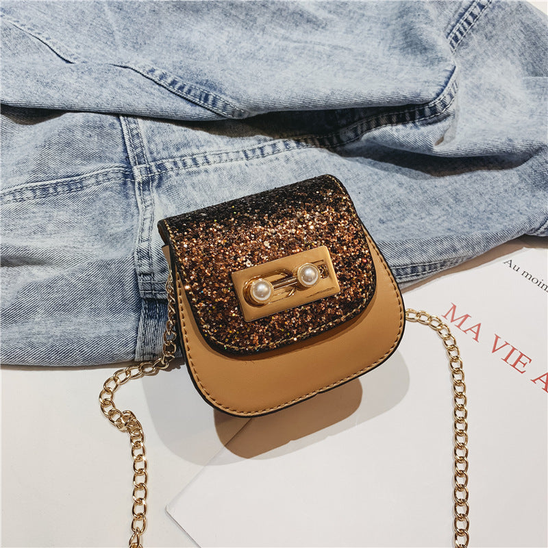 Sequin handbag-AURA REGALIA 