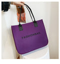 Fashion Large Capacity Tote Bag Women's Creative Shoulder Bag Commuter Handbag Felt Klein Blue Mummy Storage Bag