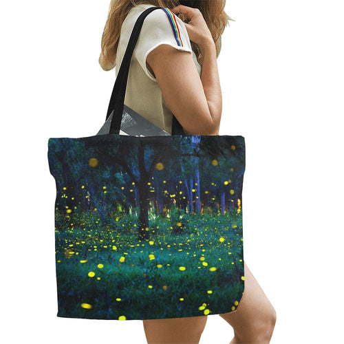 All Over Print Canvas Tote Bag(Large)-AURA REGALIA 