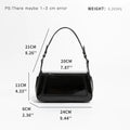 Solid Color Women Underarm Shoulder Bags Soft PU Leather Phone Purse Female Small Tote Handbags Simple Design-AURA REGALIA 