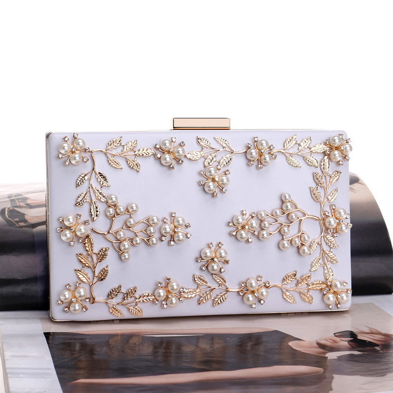 Clutch Bag Evening Bag Women's European And American Banquet Bag Flower Evening Bag-AURA REGALIA 