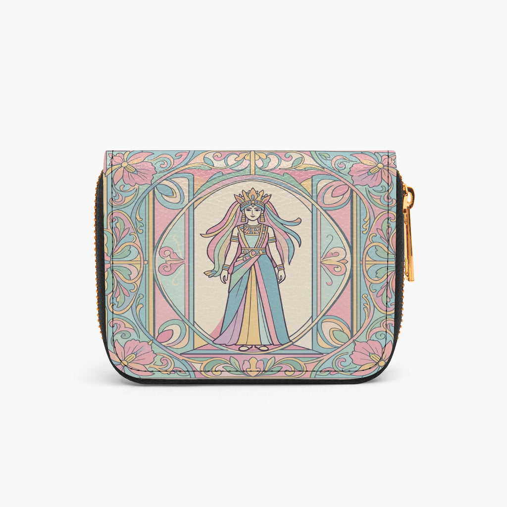 Queen Berenice Bifold Zipper Wallet | Aura Regalia-AURA REGALIA 