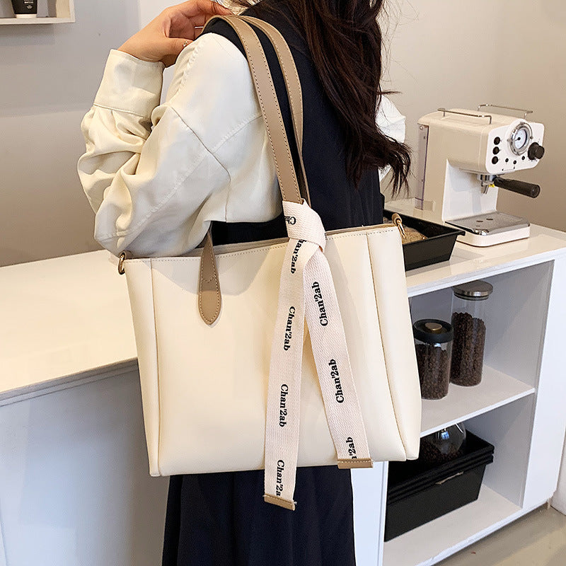 Crossbody Bag Spring New Fashion Big Bag Small Fresh Shoulder Tote Bag Woven Solid Color Women's Bag