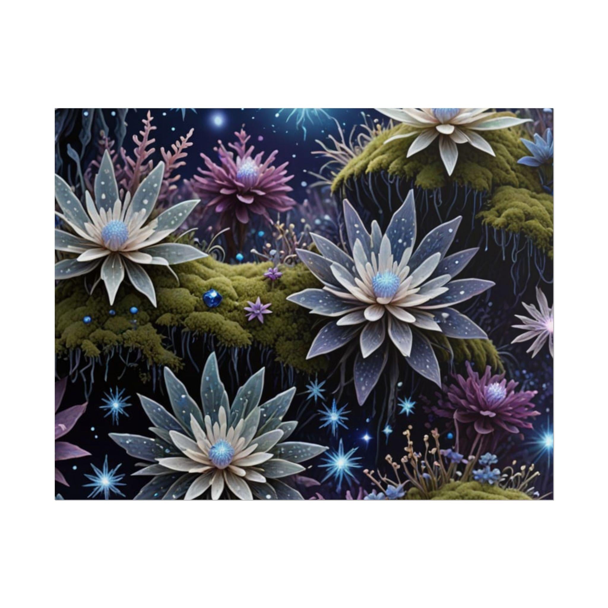 Floral Dreamscape Poster: Fine Art Print