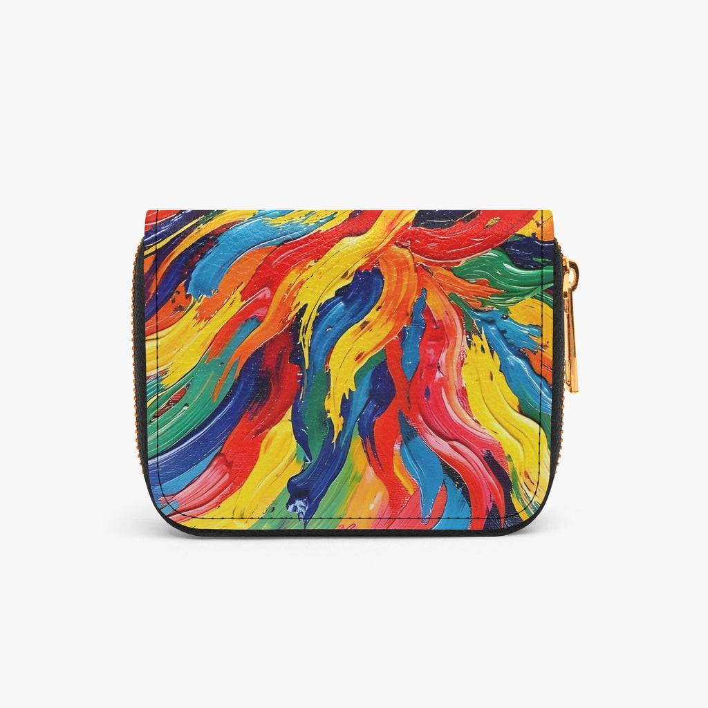 Bright Love Bifold Zipper Wallet | Aura Regalia-AURA REGALIA 
