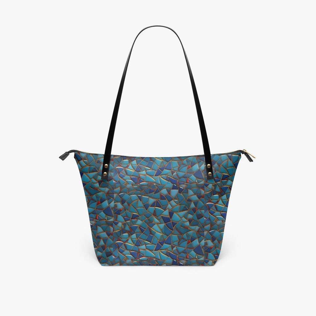 Stained Glass Roomy PU Tote Bag | Aura Regalia-AURA REGALIA 
