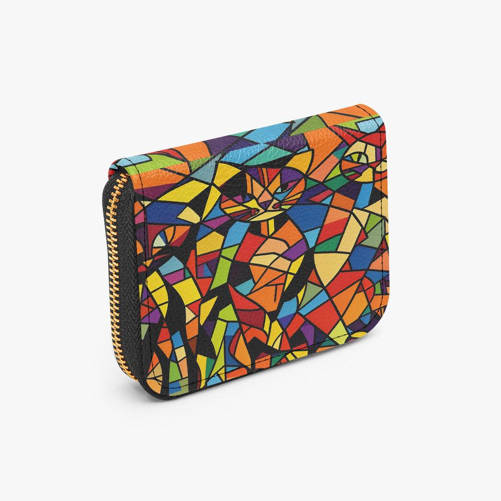 Three Little Kitties Bifold Zipper Wallet | Aura Regalia-AURA REGALIA 