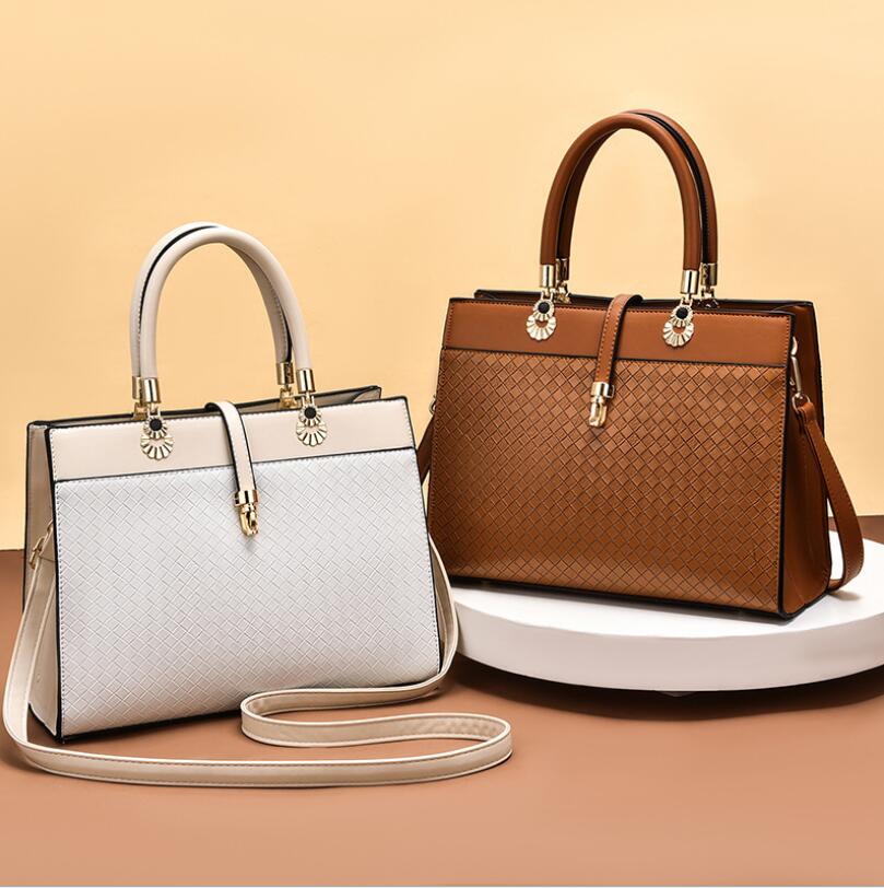 Autumn Winter High Quality Luxury Female Bag Woven Texture Ladies Large Capacity Handbag Bridal Bag Wedding Bag Womens Messenger Bag-AURA REGALIA 
