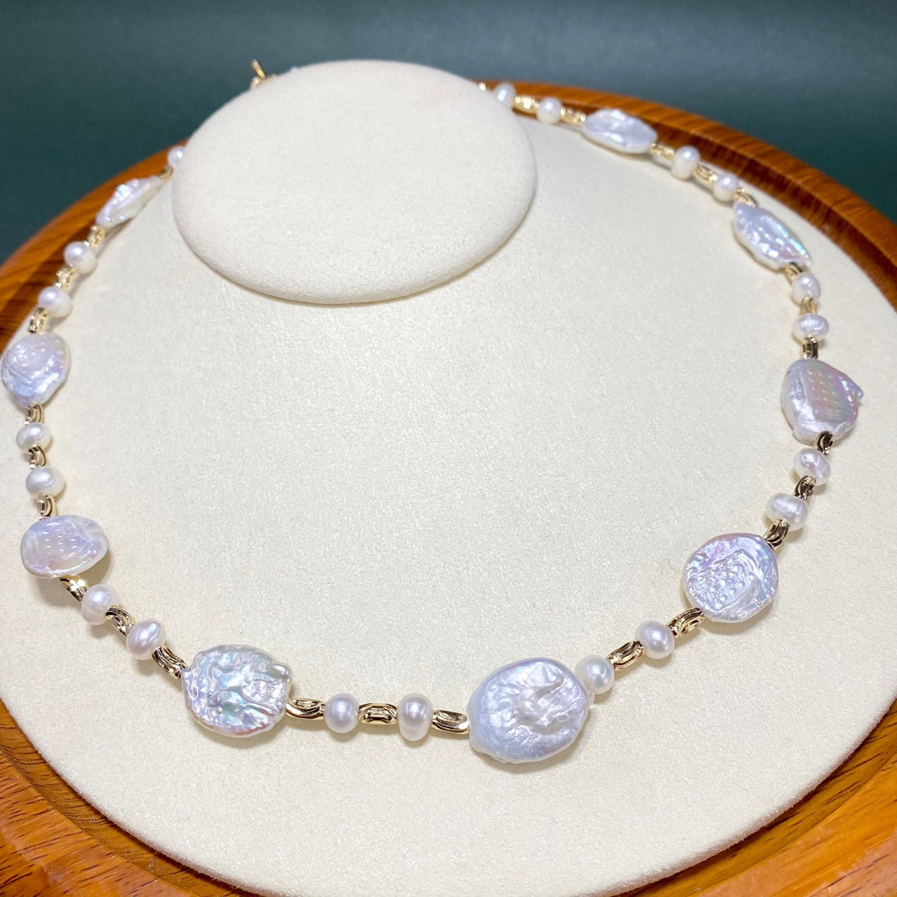 New Natural Baroque Pearl Necklace