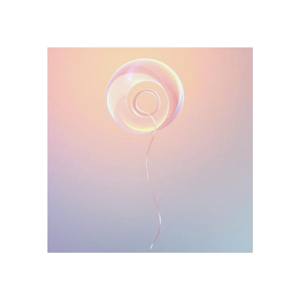 Iridescent Bubble Balloon Fine Art Poster | Pastel Gradient Wall Art