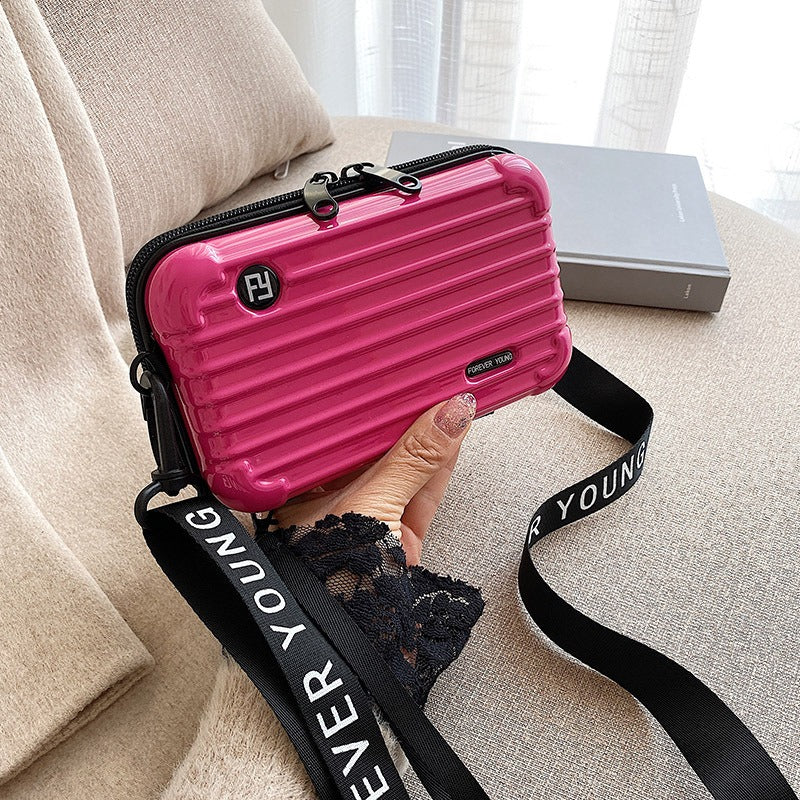 PC hard shell toiletry bag 7-inch shoulder crossbody bag hand storage bag suitcase small bag-AURA REGALIA 