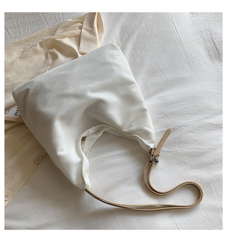 Casual Tote Bag Women's New Corduroy Large Capacity Shoulder Commuter Bag Fashion Portable Underarm Dumpling Bag-AURA REGALIA 