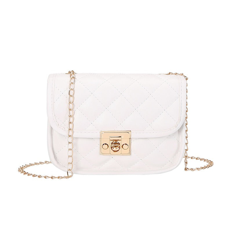 New Embroidered Bag Ladies Bags Trendy Womens Bag Womens Small Square Bag Fashion Chain Bag-AURA REGALIA 