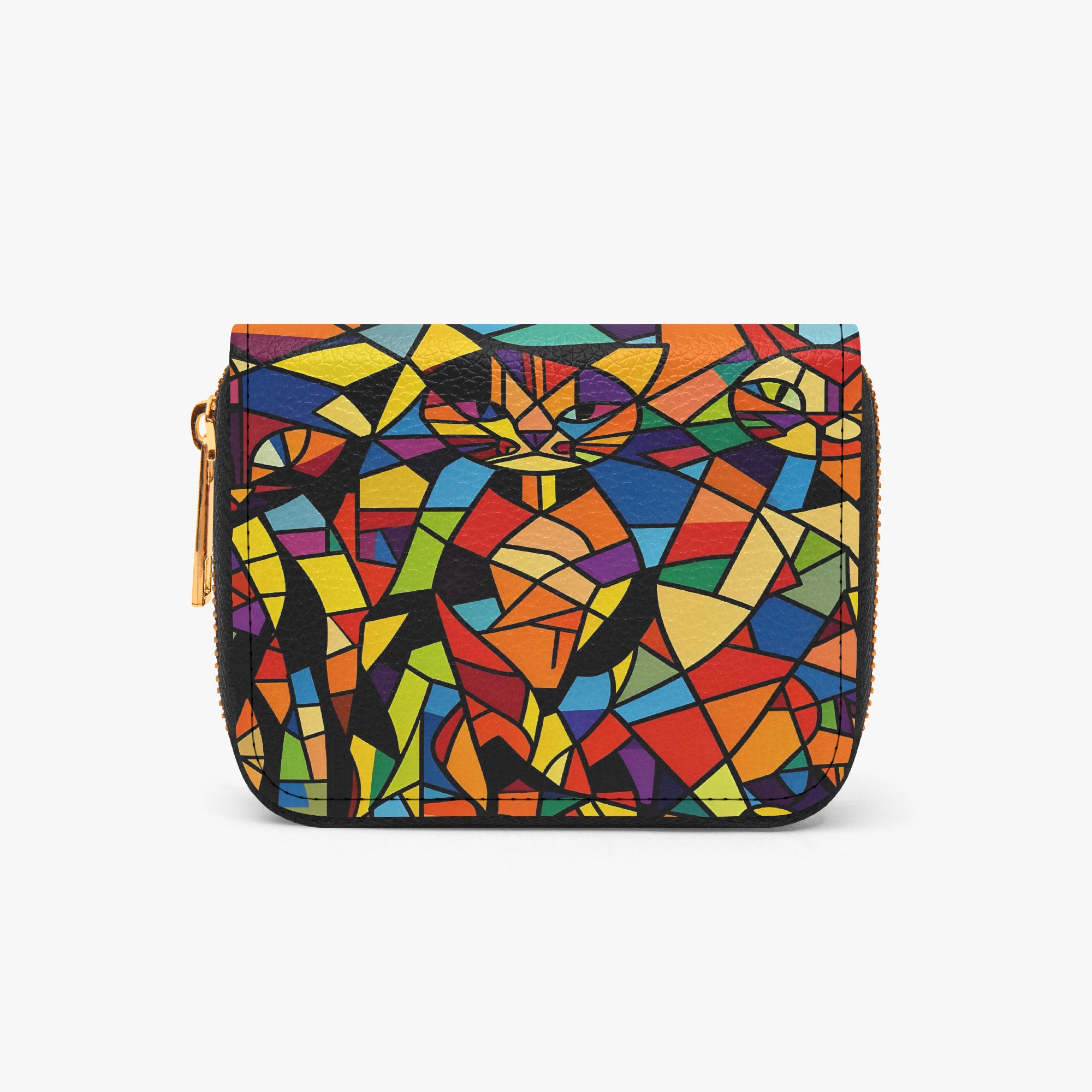 Three Little Kitties Bifold Zipper Wallet | Aura Regalia-AURA REGALIA 