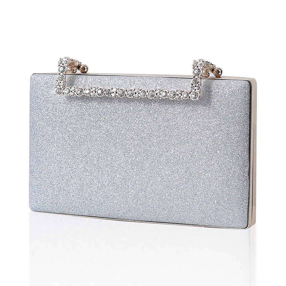 Party Dinner Bag Diamond Bride Bag Dress Handbag Women's Chain Bag Shoulder Bag-AURA REGALIA 