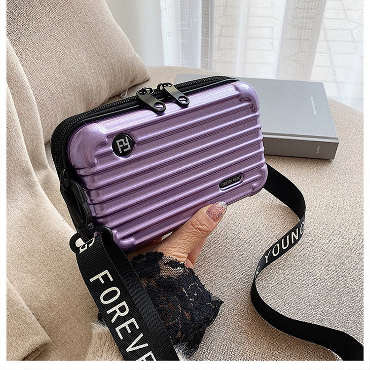 PC hard shell toiletry bag 7-inch shoulder crossbody bag hand storage bag suitcase small bag-AURA REGALIA 