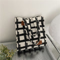 College Students Class Bag Female Summer New Fashion One-Shoulder Underarm Bag Simple Square Large Capacity Tote Bag