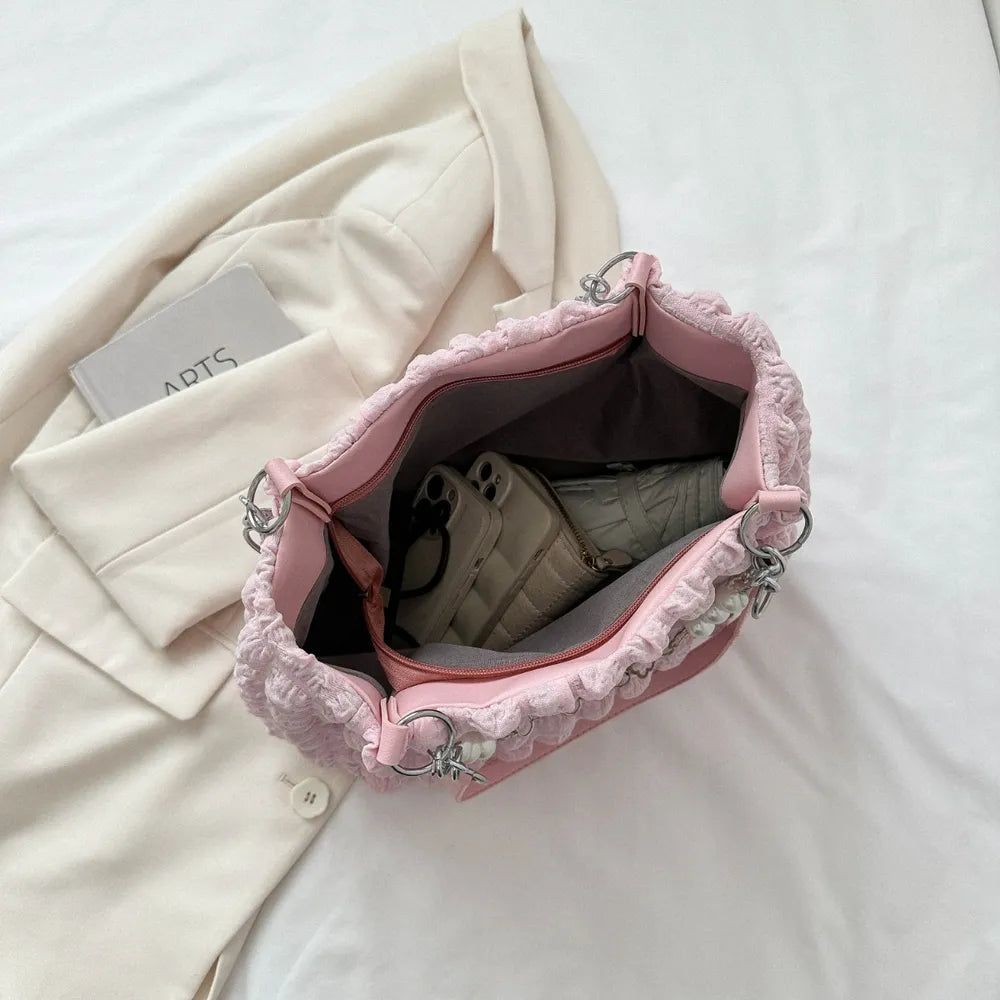 Bubble Textured Tote Bag-AURA REGALIA 