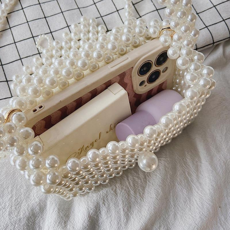 Pearl Bag Women's 2023 Crossbody Bag Mobile Phone Bag Mini Pearl Bag-AURA REGALIA 