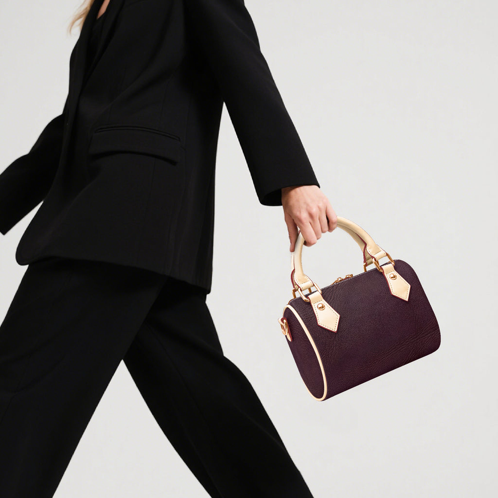 Dark Brown Chic Crossbody Bag | Aura Regalia-AURA REGALIA 
