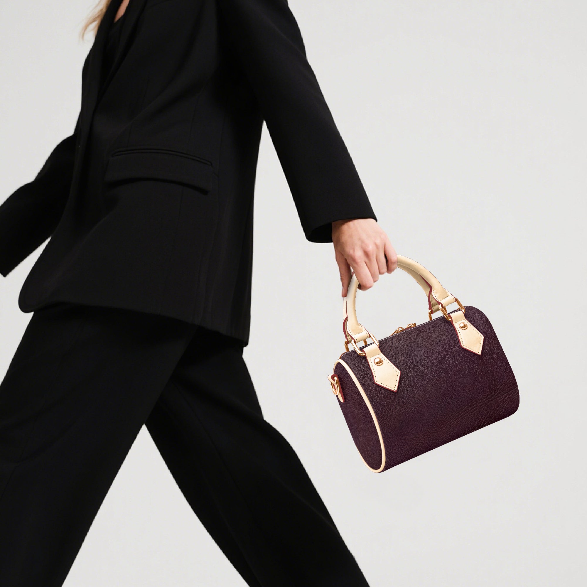 Dark Brown Chic Crossbody Bag | Aura Regalia-AURA REGALIA 
