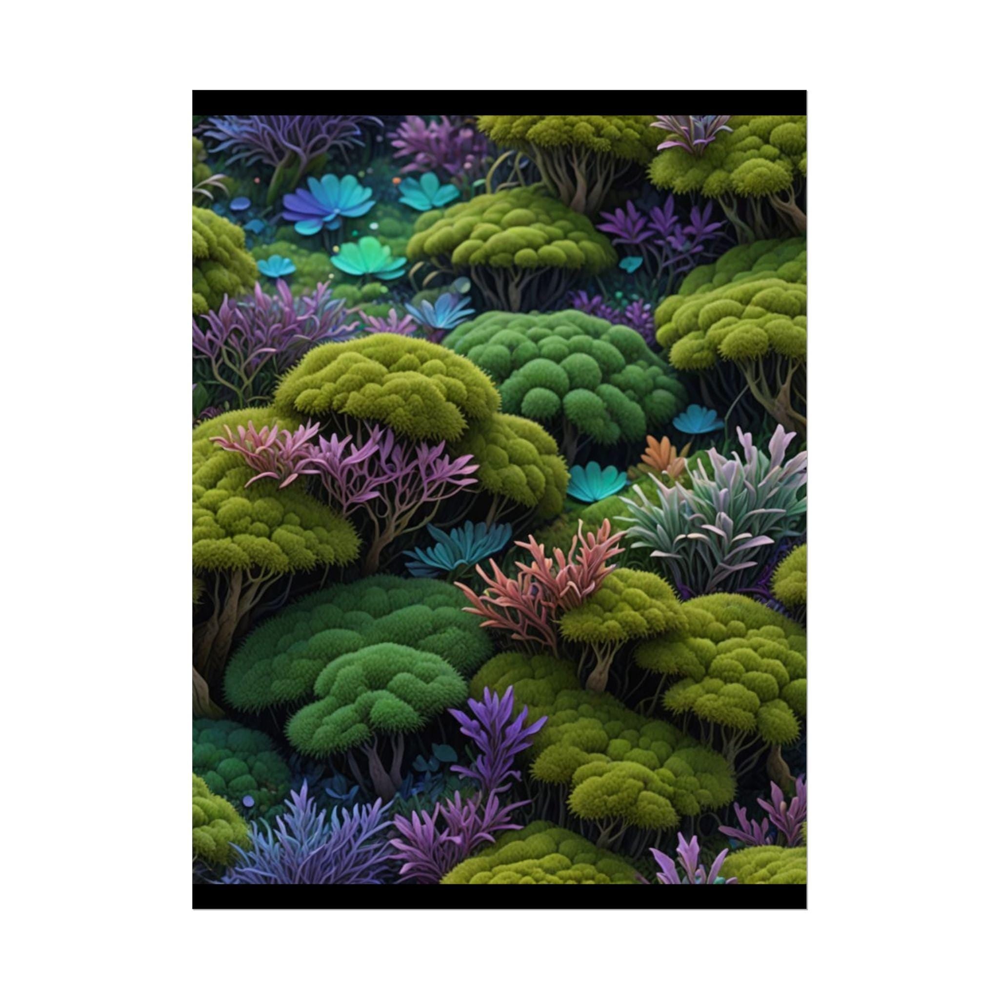 Botanical Garden Rolled Poster, Fine Art Print