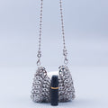 Metal sequins large capacity mobile phone crossbody chain bag diy handmade bag women fashion trend bag-AURA REGALIA 