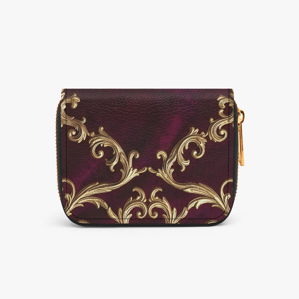 Marie Antoinette Bifold Zipper Wallet | Aura Regalia-AURA REGALIA 