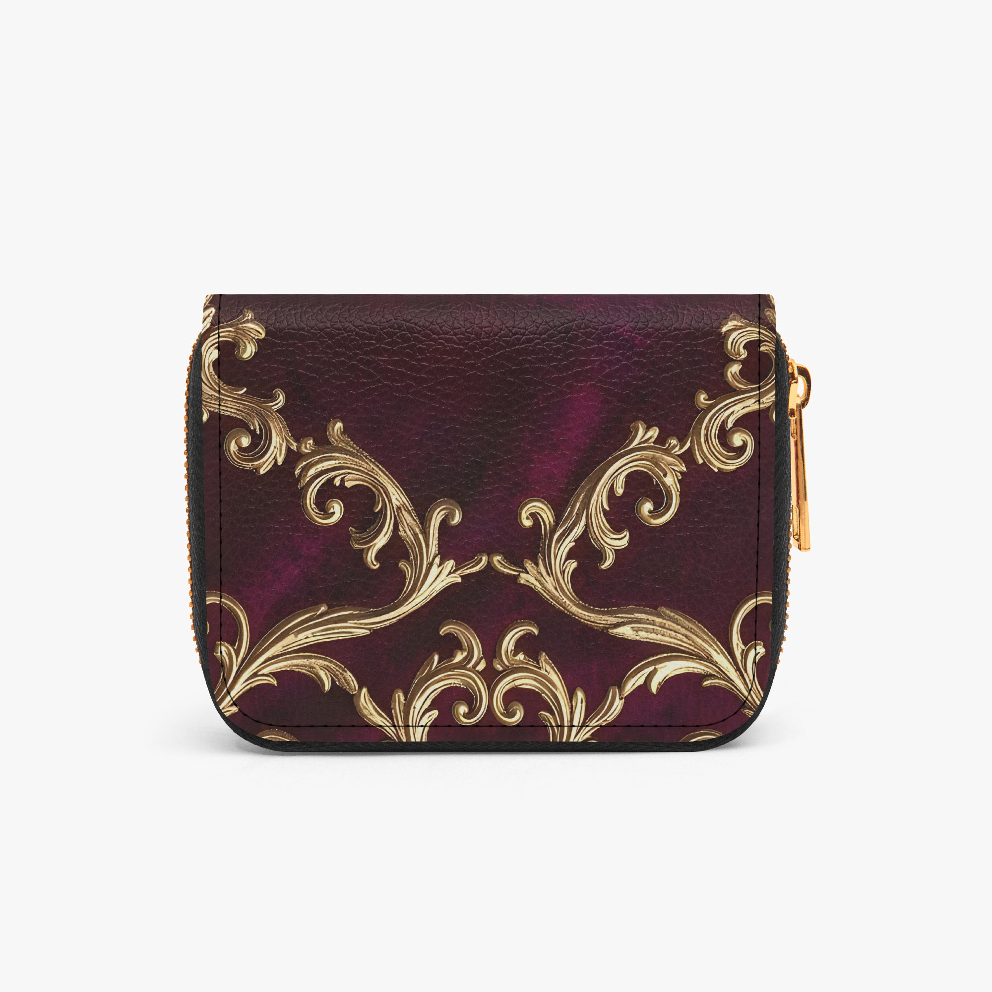 Marie Antoinette Bifold Zipper Wallet | Aura Regalia-AURA REGALIA 