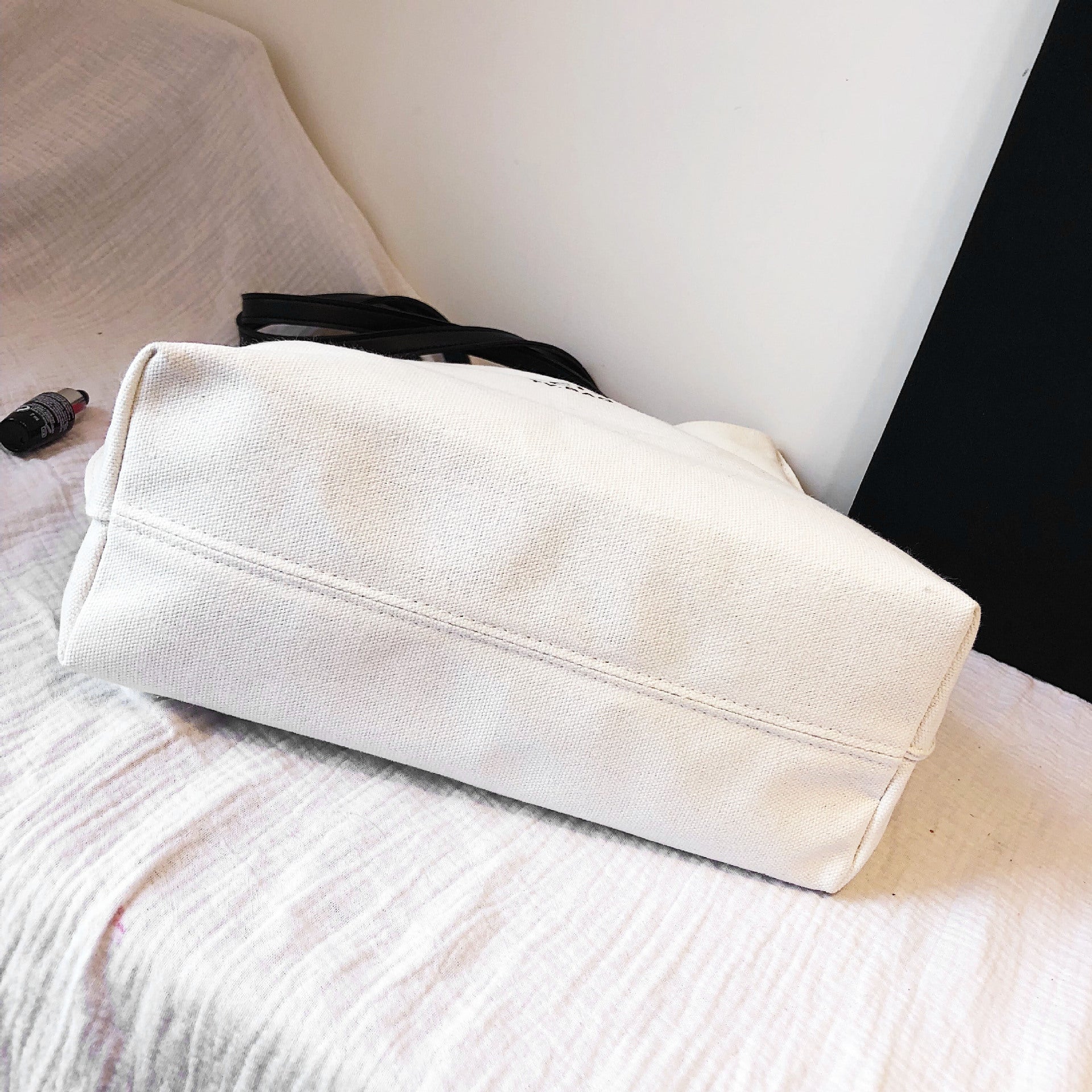New Bag Autumn And Winter New Trendy Student Class Large Capacity Shoulder Bag Canvas Hand Tote Bag-AURA REGALIA 
