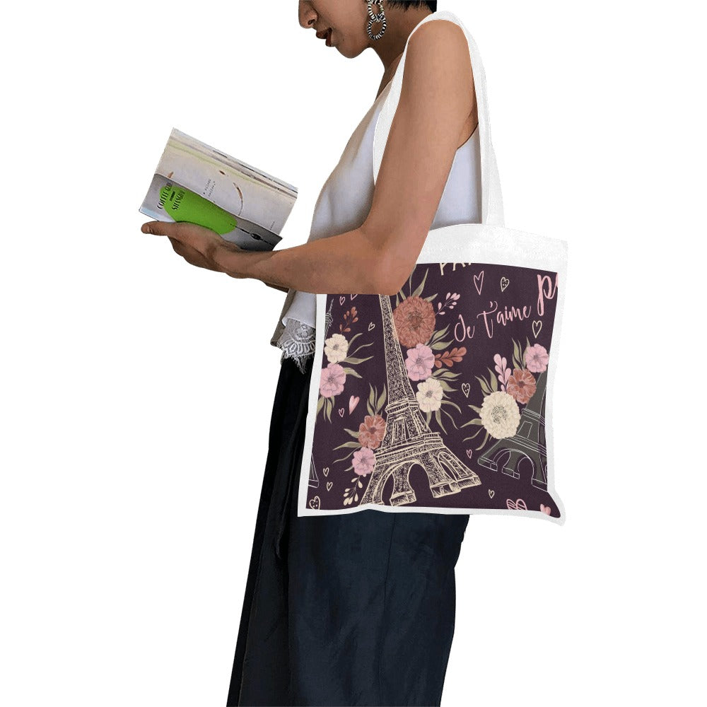 Canvas Tote Bag(Model 1700)(Small)-AURA REGALIA 