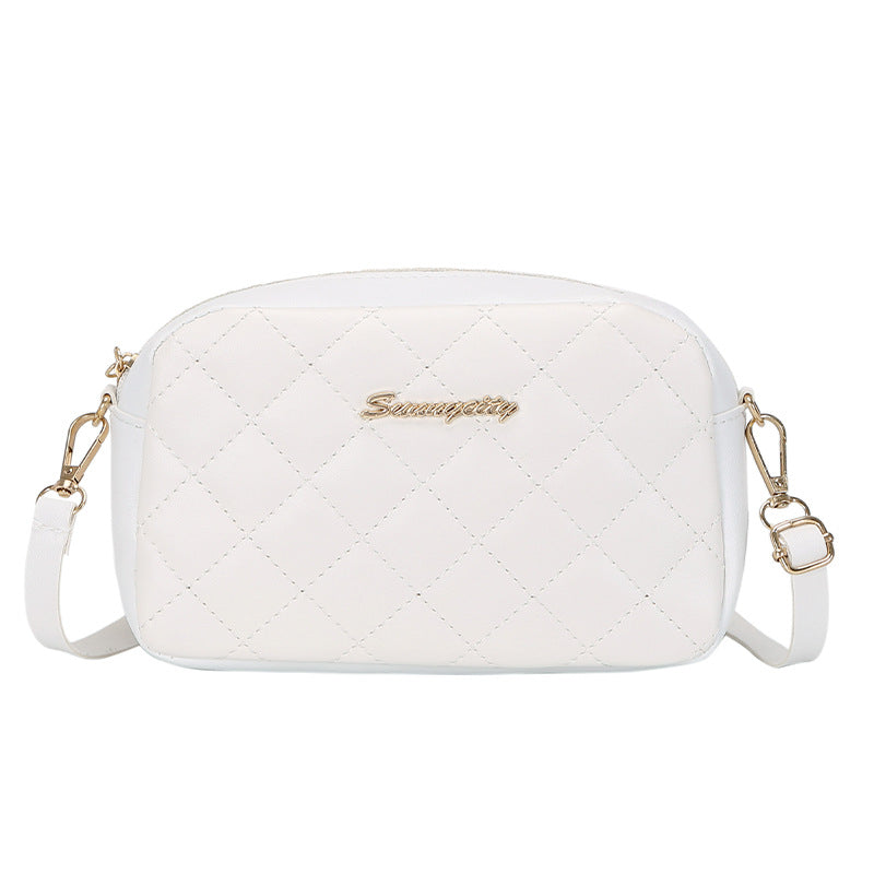 New Fashion Rhombus Women's Bag Simple Small Square Bag Shoulder Messenger Bag Mobile Phone Bag-AURA REGALIA 