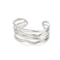 Womens Luxury High-end C-shaped Geometric Open Bangle