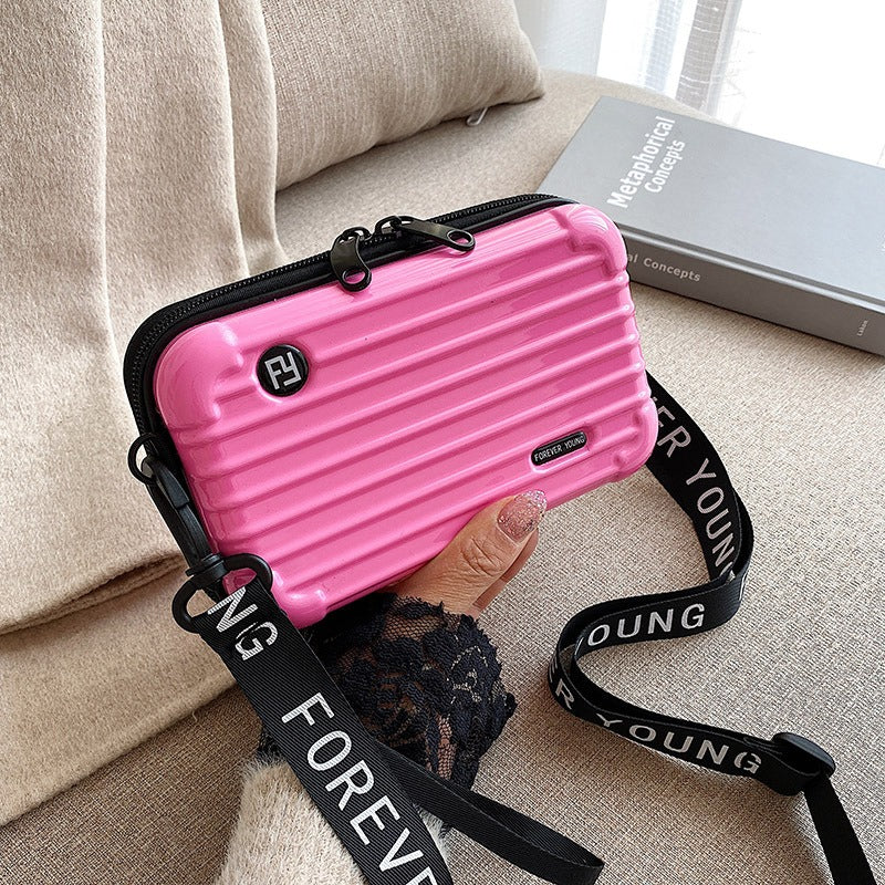 PC hard shell toiletry bag 7-inch shoulder crossbody bag hand storage bag suitcase small bag-AURA REGALIA 