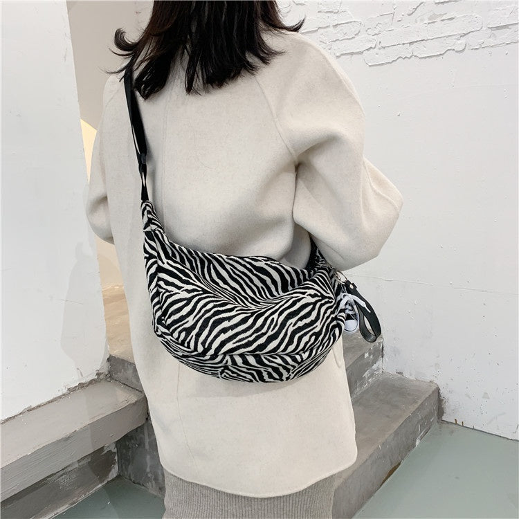 Canvas Large Bag Women's New Trendy Net Red Fashion Large-Capacity Shoulder Bag All-Match Ins Messenger Tote Bag