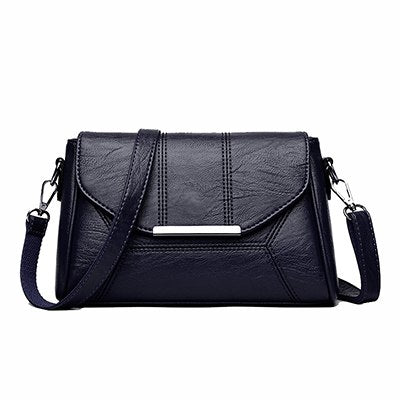 Soft Crossbody Bags For Women Pu Leather Handbags Designer Women Shoulder Bags High Quality Solid Women Messenger Bags-AURA REGALIA 