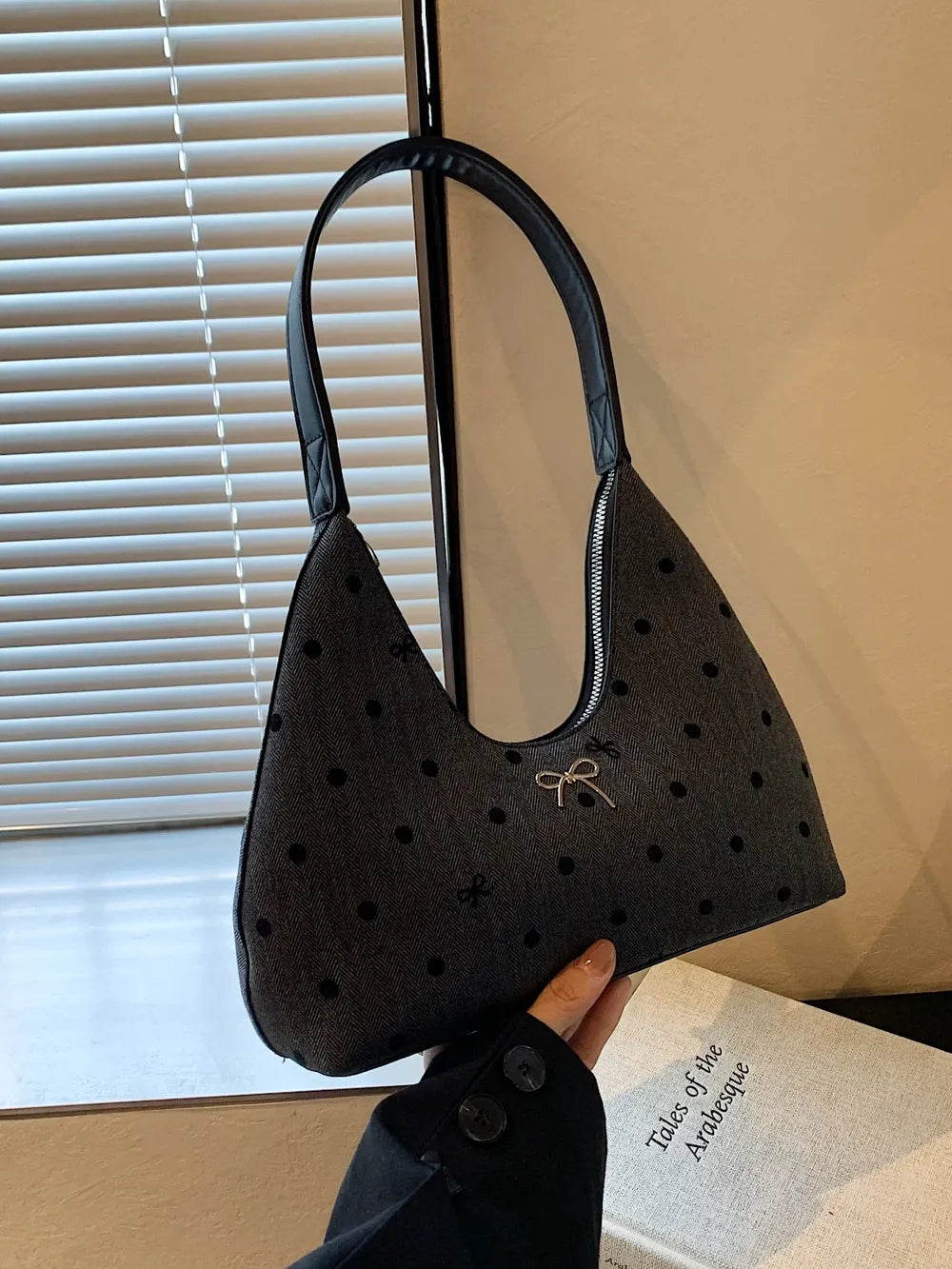 Moon Shape Shoulder Bag-AURA REGALIA 