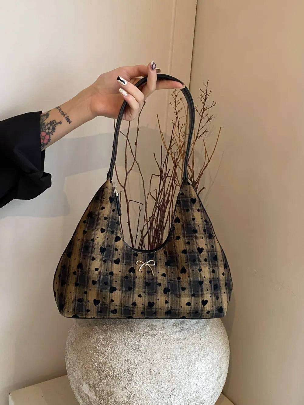 Moon Shape Shoulder Bag-AURA REGALIA 
