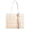 Checkerboard Rhombus Shoulder Bag New Spring Tote Bag Fashion Underarm Large Bag Casual Large Capacity Handbag-AURA REGALIA 