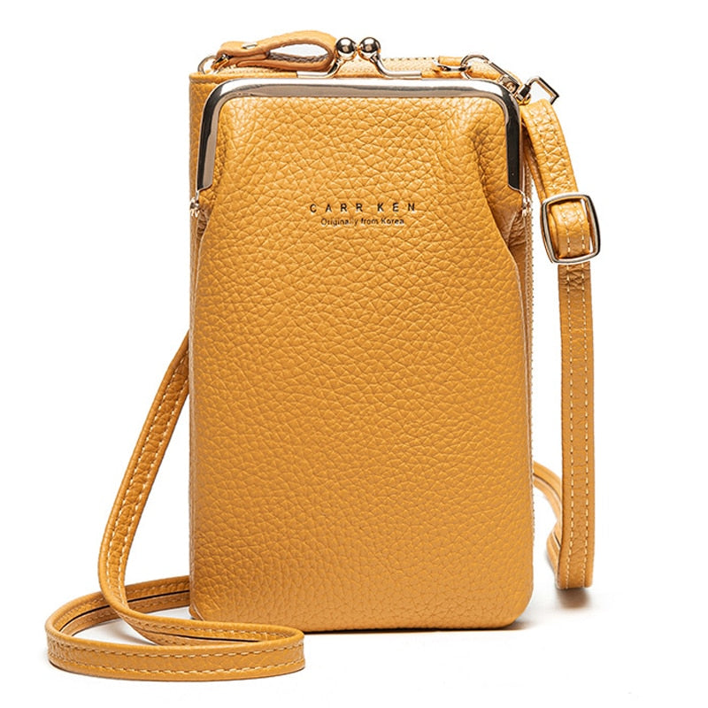 High Quality Phone Bag PU Leather Large Capacity Travel Portable Shoulder Bag Brand Ladies Crossbody Bag Fashion Messenger Bag-AURA REGALIA 