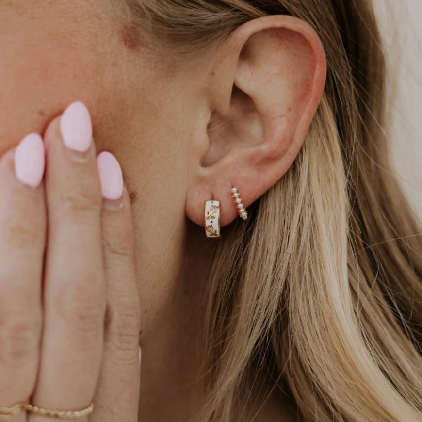 Eloise Tea Cup Hoops-AURA REGALIA 