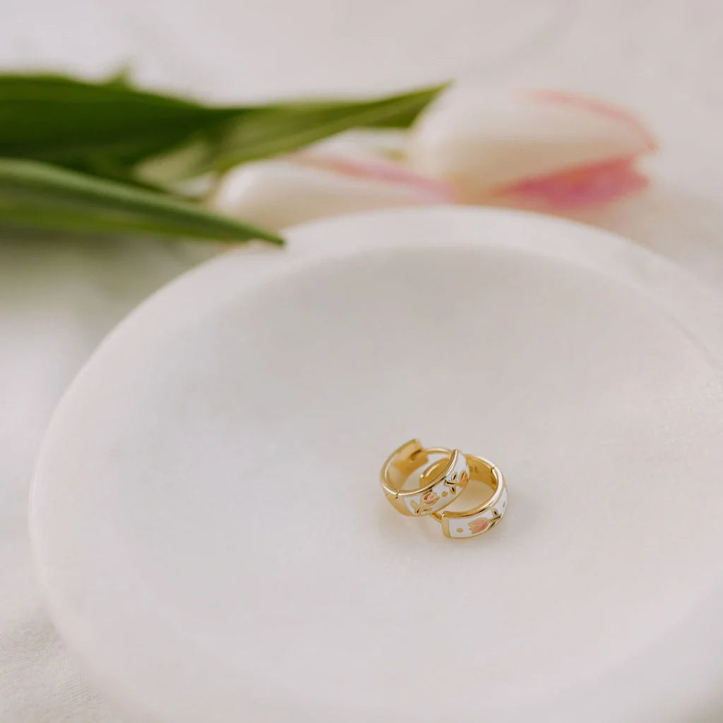 Eloise Tea Cup Hoops-AURA REGALIA 
