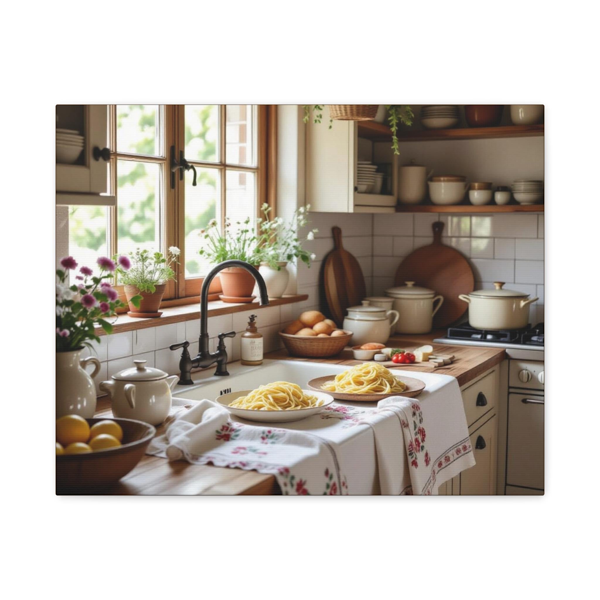 Copy of Cozy Country Kitchen Still Life Canvas