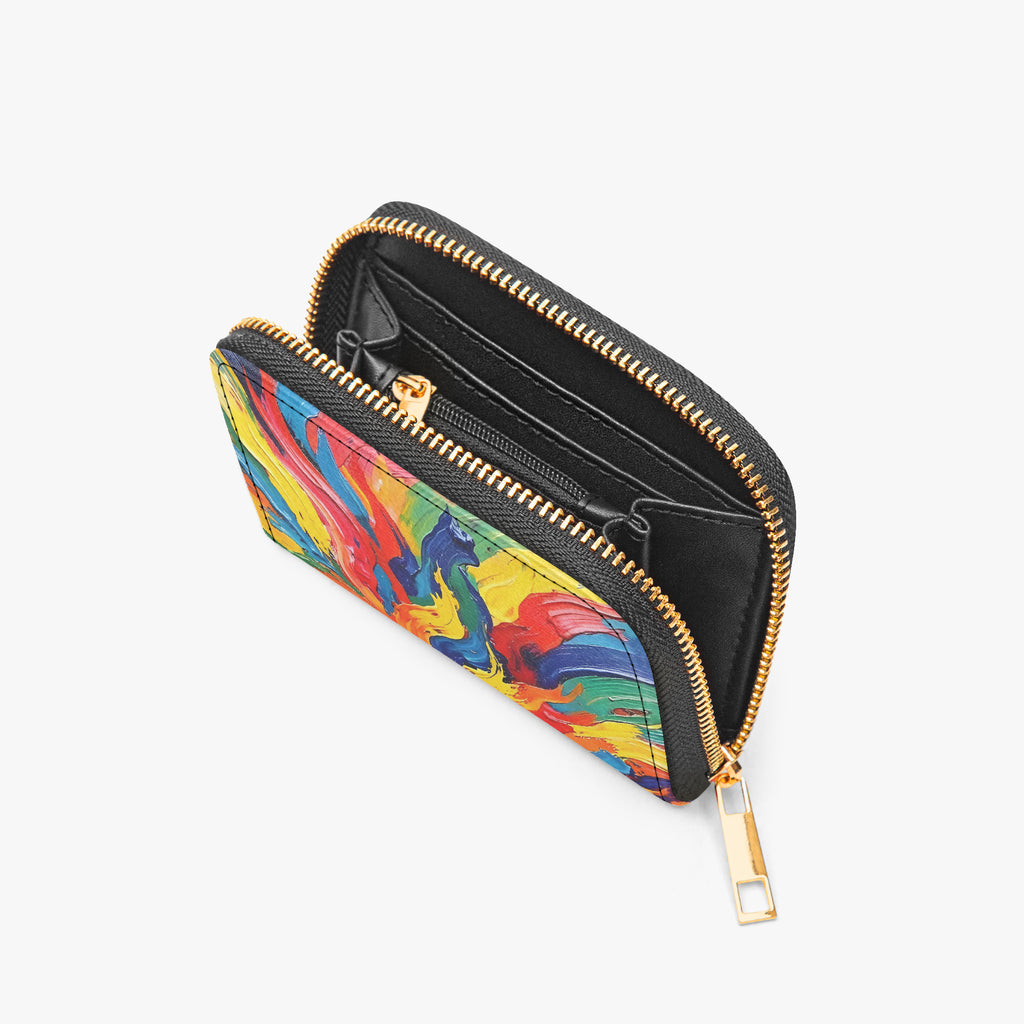 Bright Love Bifold Zipper Wallet | Aura Regalia-AURA REGALIA 