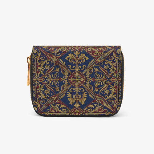 Catherine The Great Bifold Zipper Wallet | Aura Regalia-AURA REGALIA 