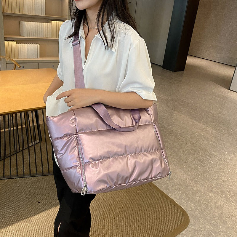 Yoga fitness bag, women's travel bag, dry and wet separation waterproof swimming bag, portable one shoulder travel luggage bag-AURA REGALIA 